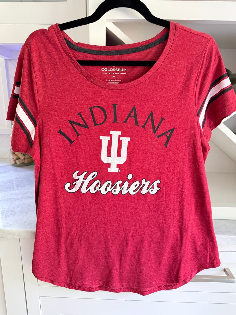 Colosseum Indiana Hoosiers Womens Crimson Short Sleeve T-Shirt